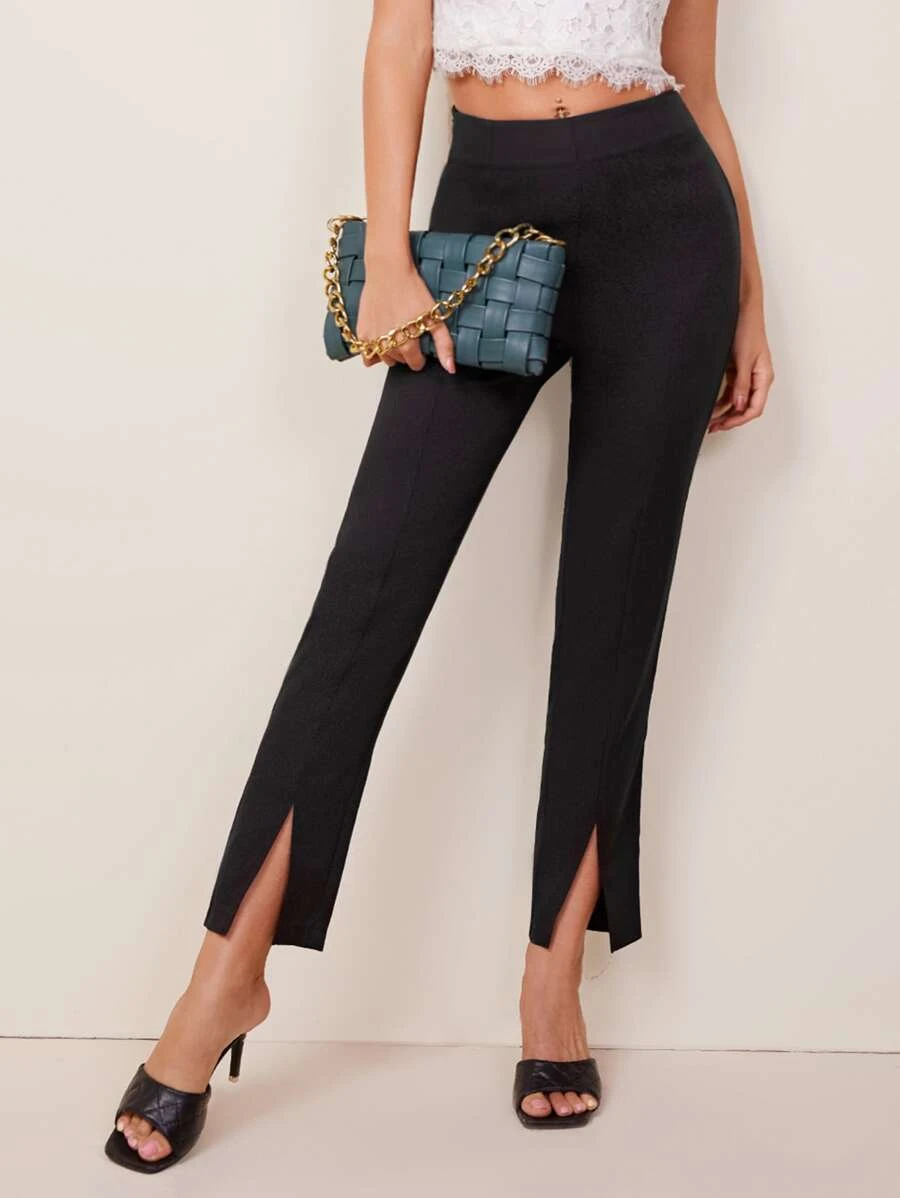 Thigh High Slit Skirt Black – Styched Fashion