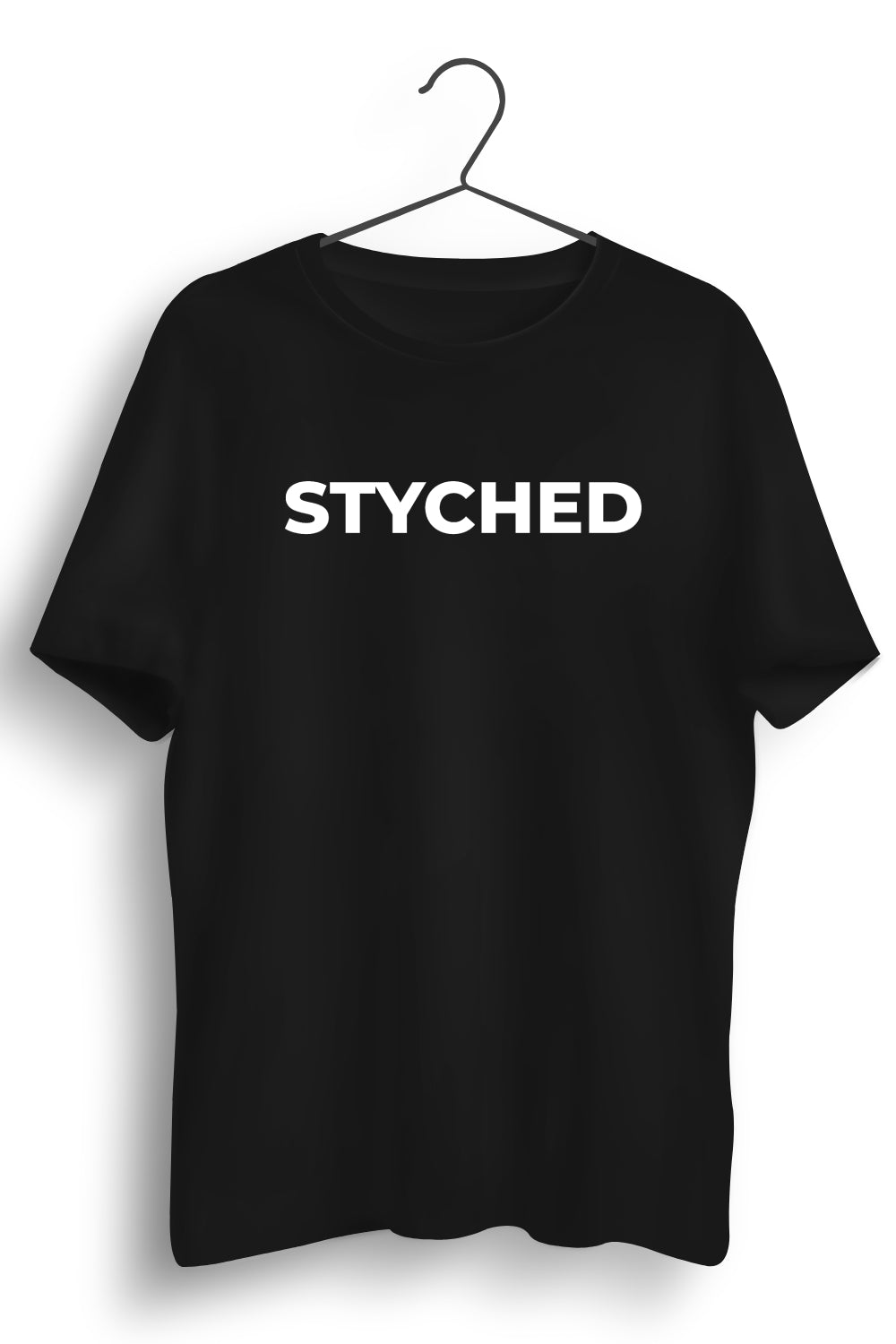 Styched Font Black Tshirt