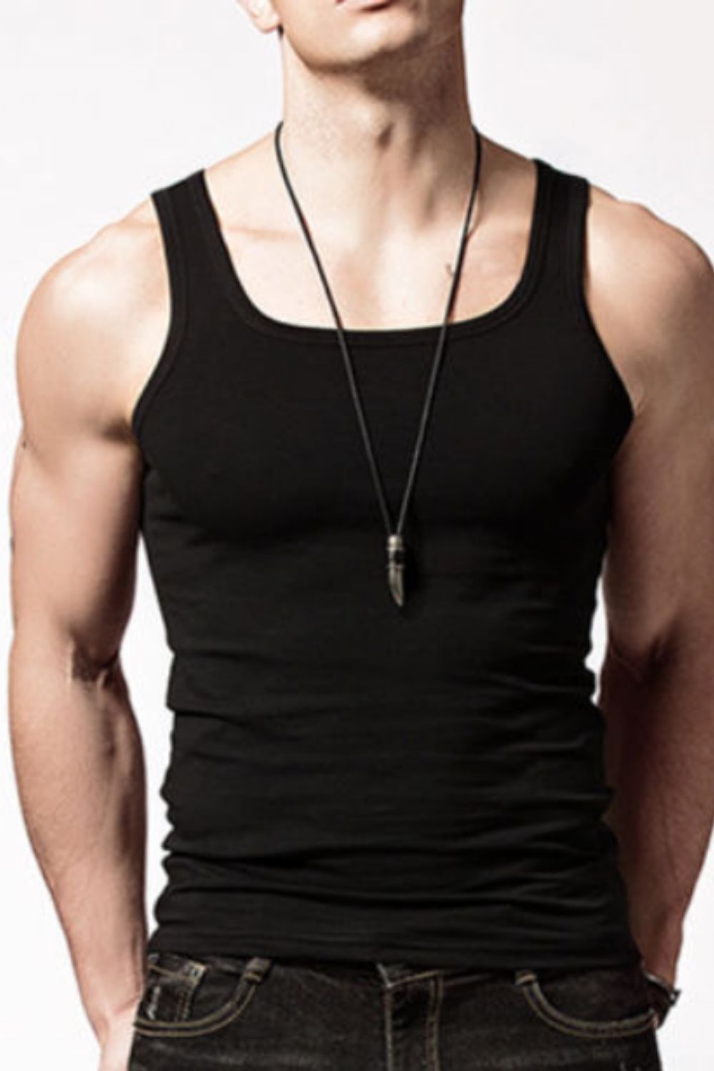 Men's Workout Shirts & Tops in Black