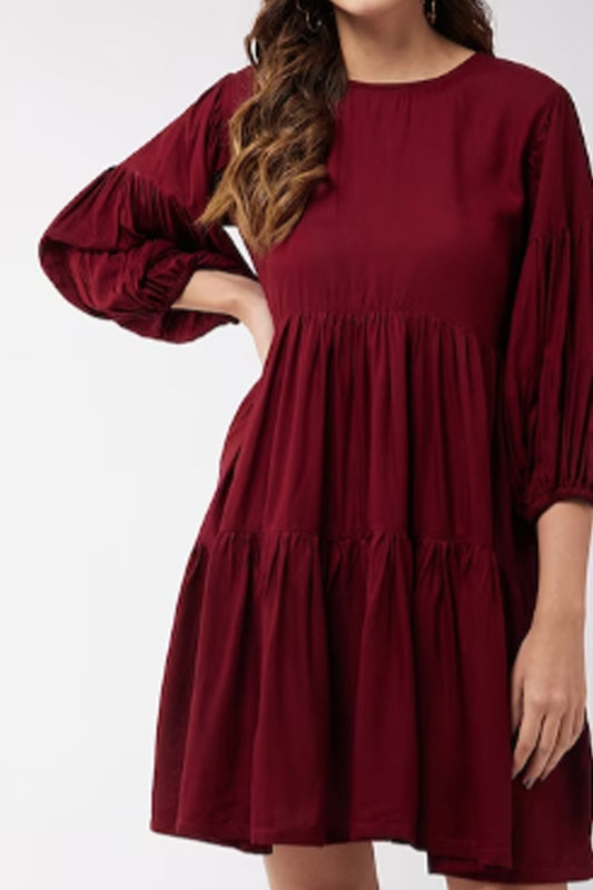 Ambrosia Maroon Dress