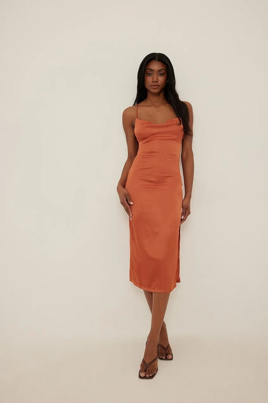 Etherealla Orange Dress