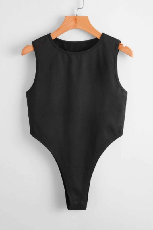 Round Neck Basic Bodysuit