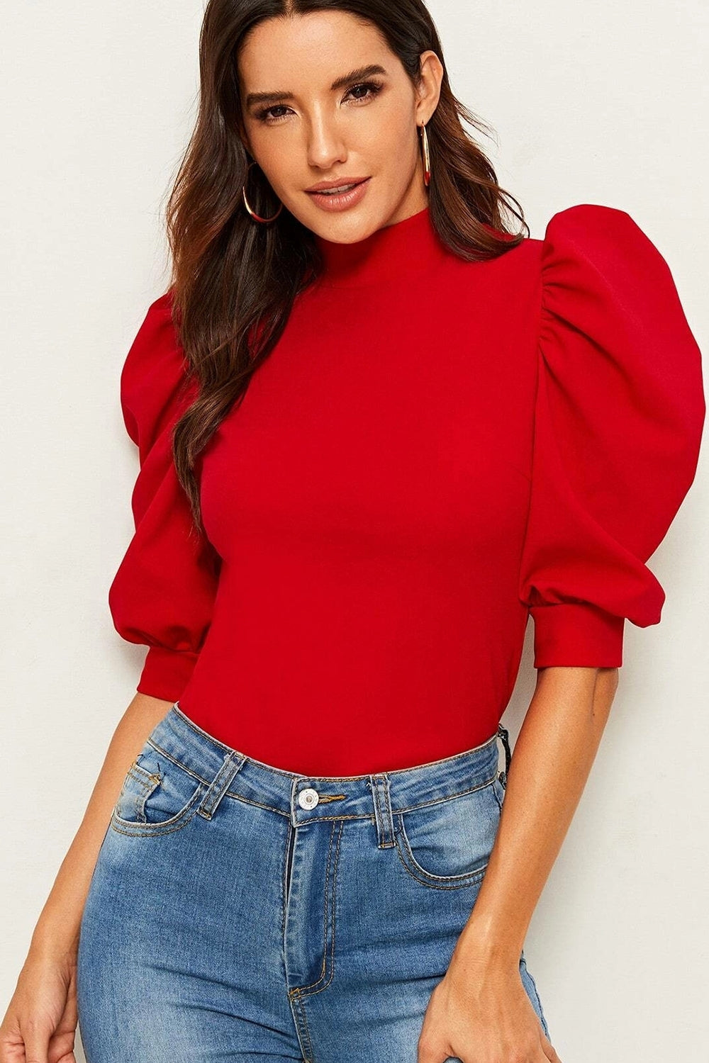 Short Leg Top Red