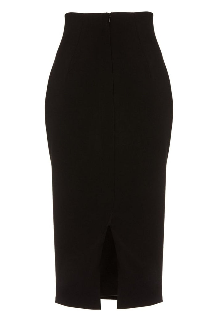 Black Back Slit Skirt – Styched Fashion