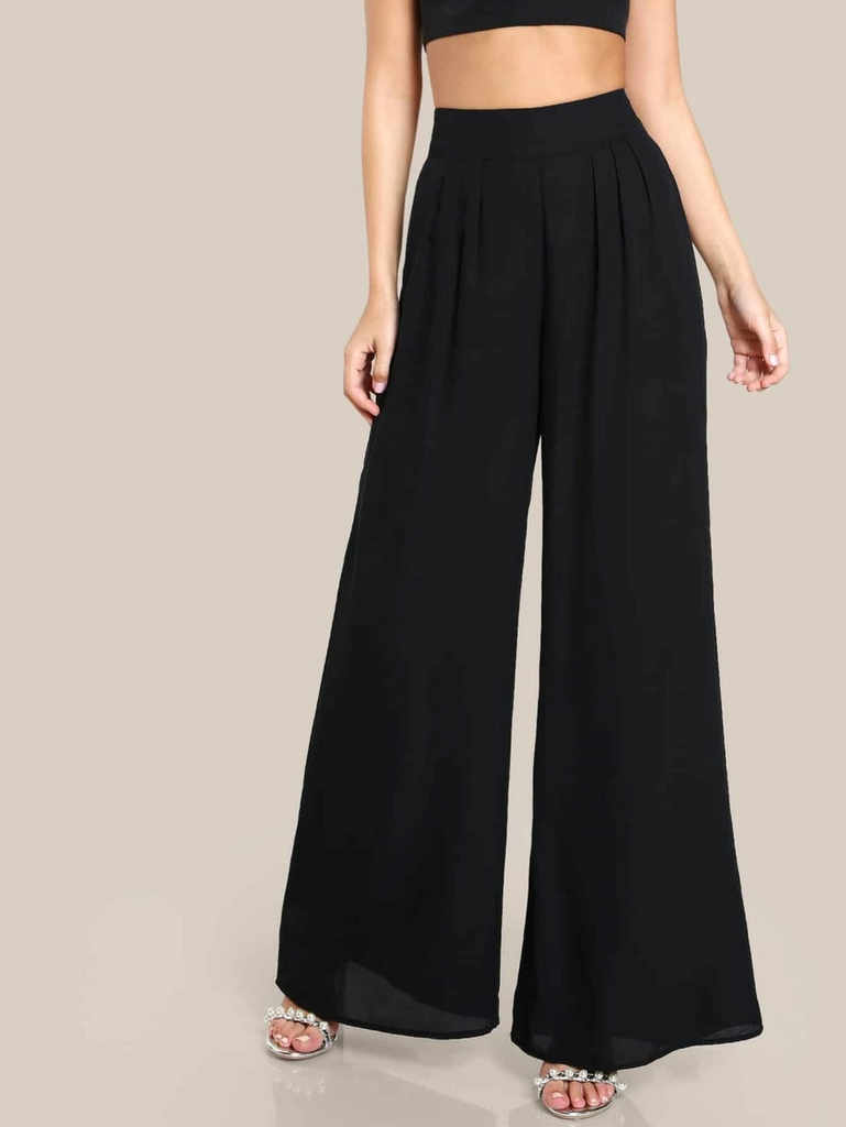 Shop Pleated Palazzo Pants for Women from latest collection at Forever 21   602502