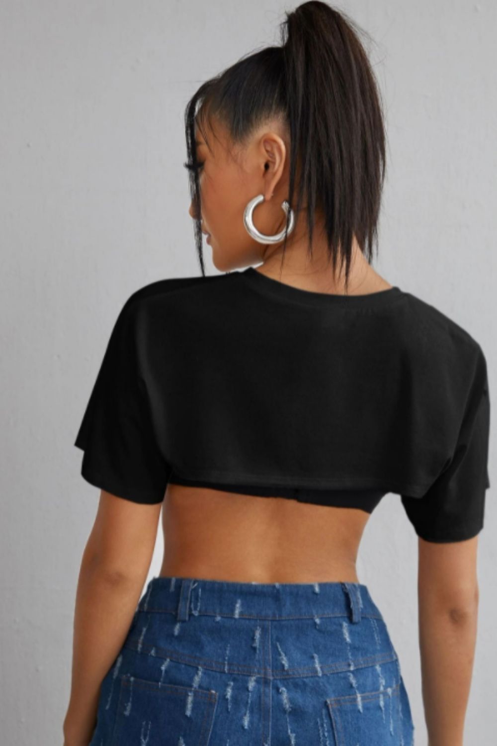 Boxy super crop top without bra – Styched Fashion