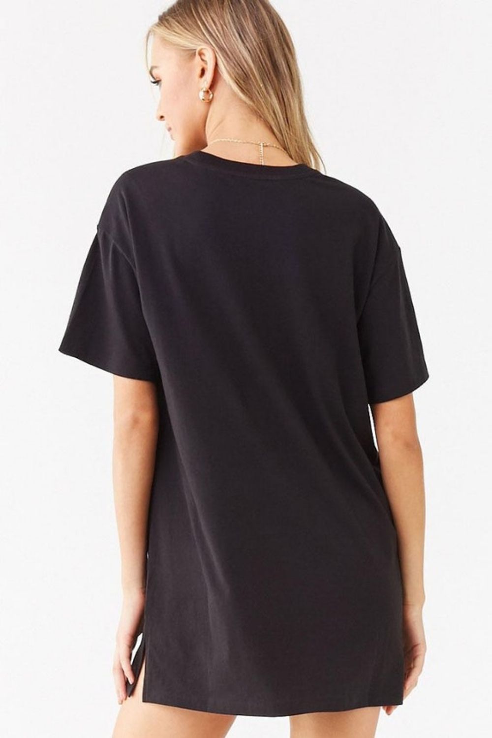 Oversized Printed T-shirt Mini Dress – Styched Fashion