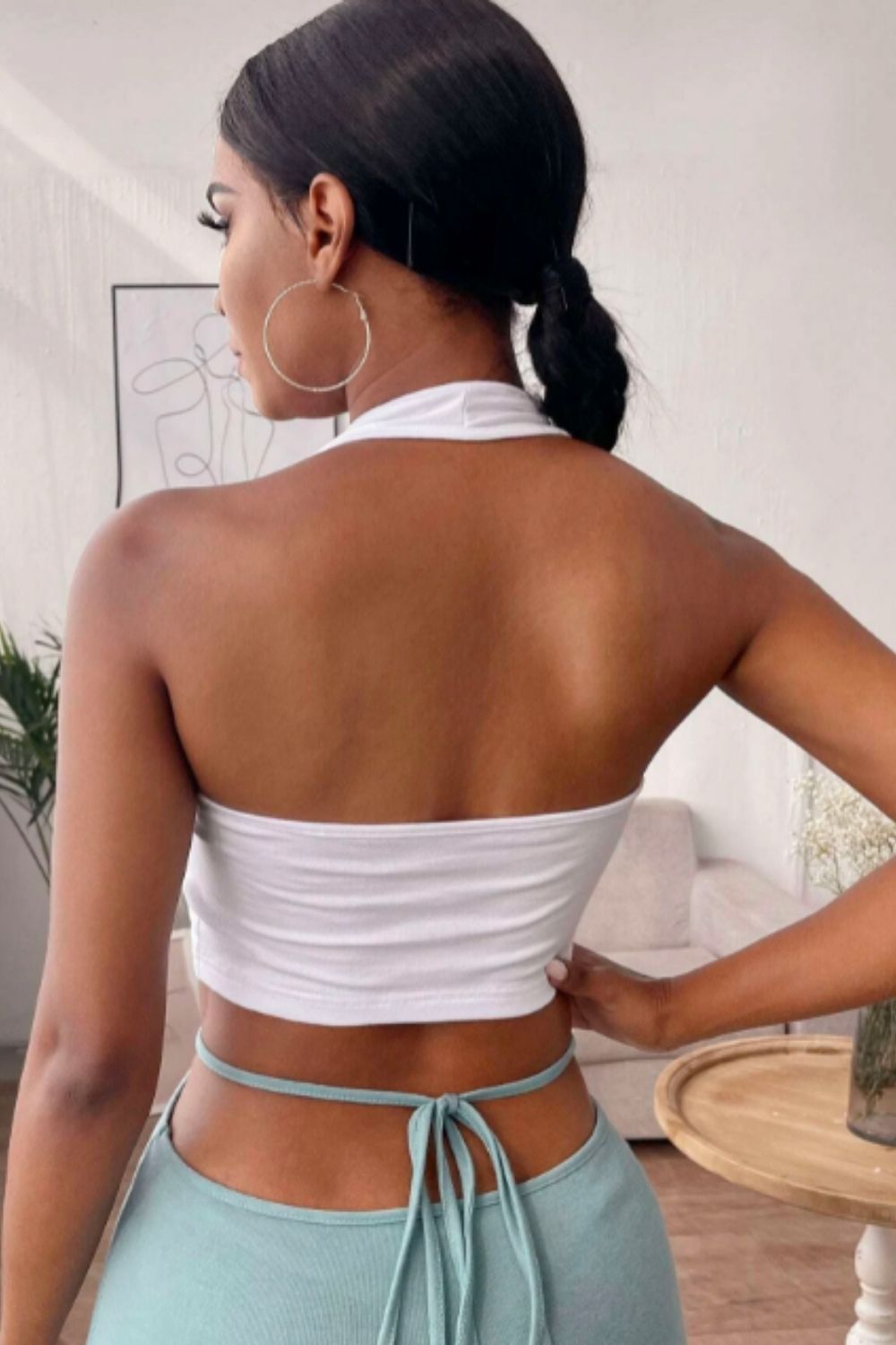 Halter neck backless top – Styched Fashion