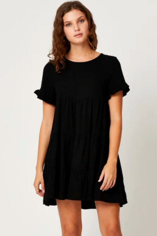 Ruffle Tiered Smock Dress