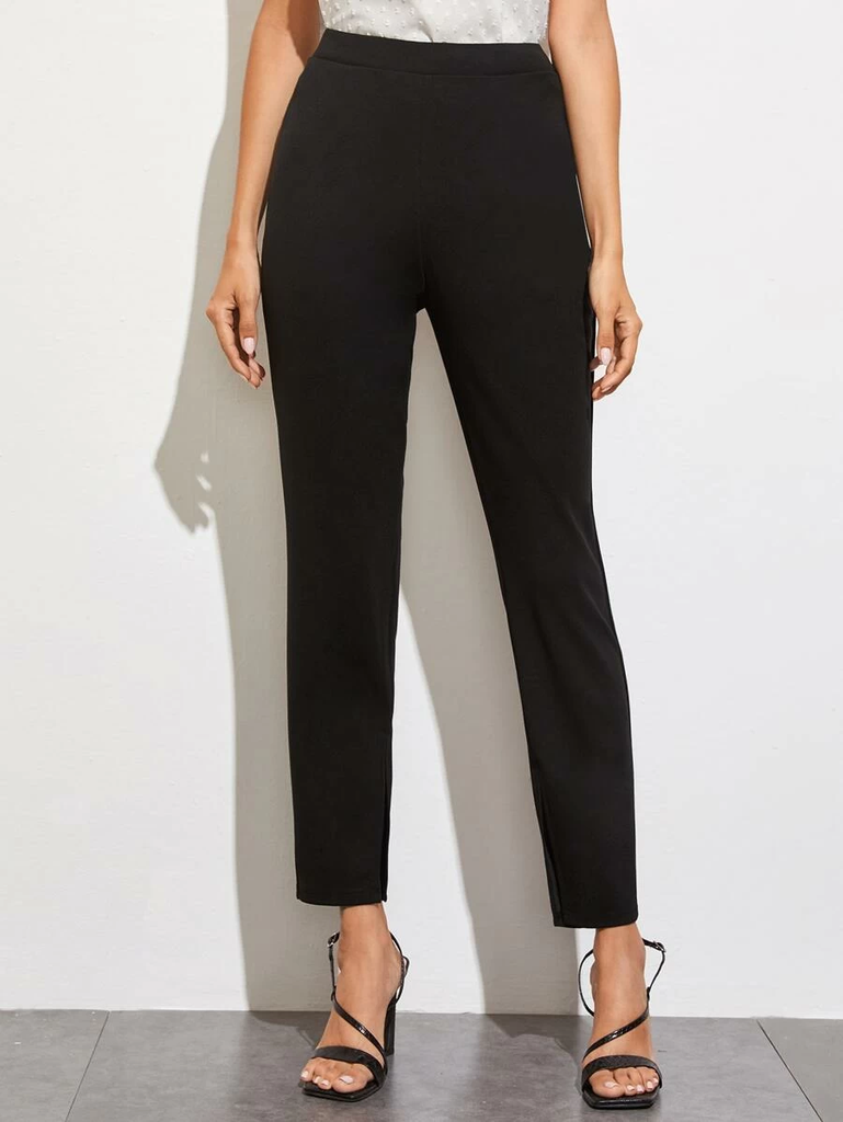 Black Trousers  Paperbag Pants  HighRise Black Pants  Lulus