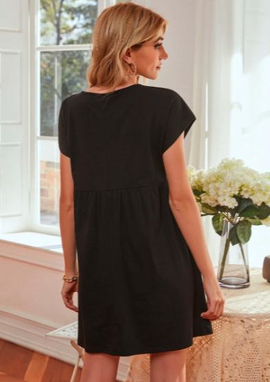 Black Smock Dress