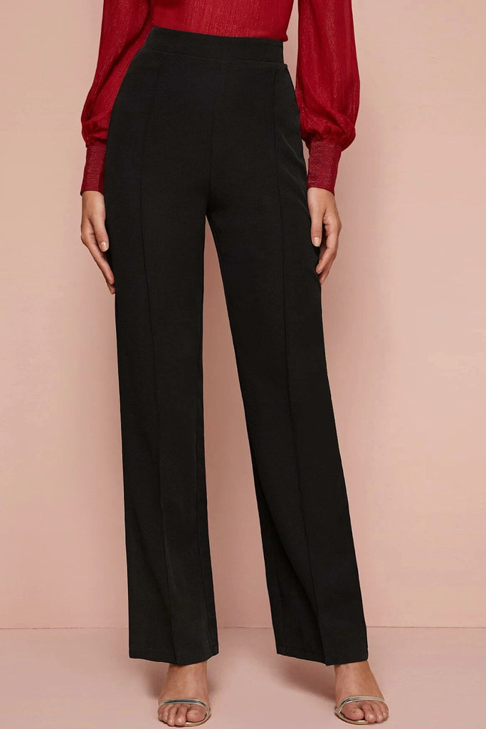 Trousers with Zip Detail  Black  Manière De Voir