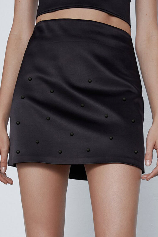 Black Pearl Mini Skirt