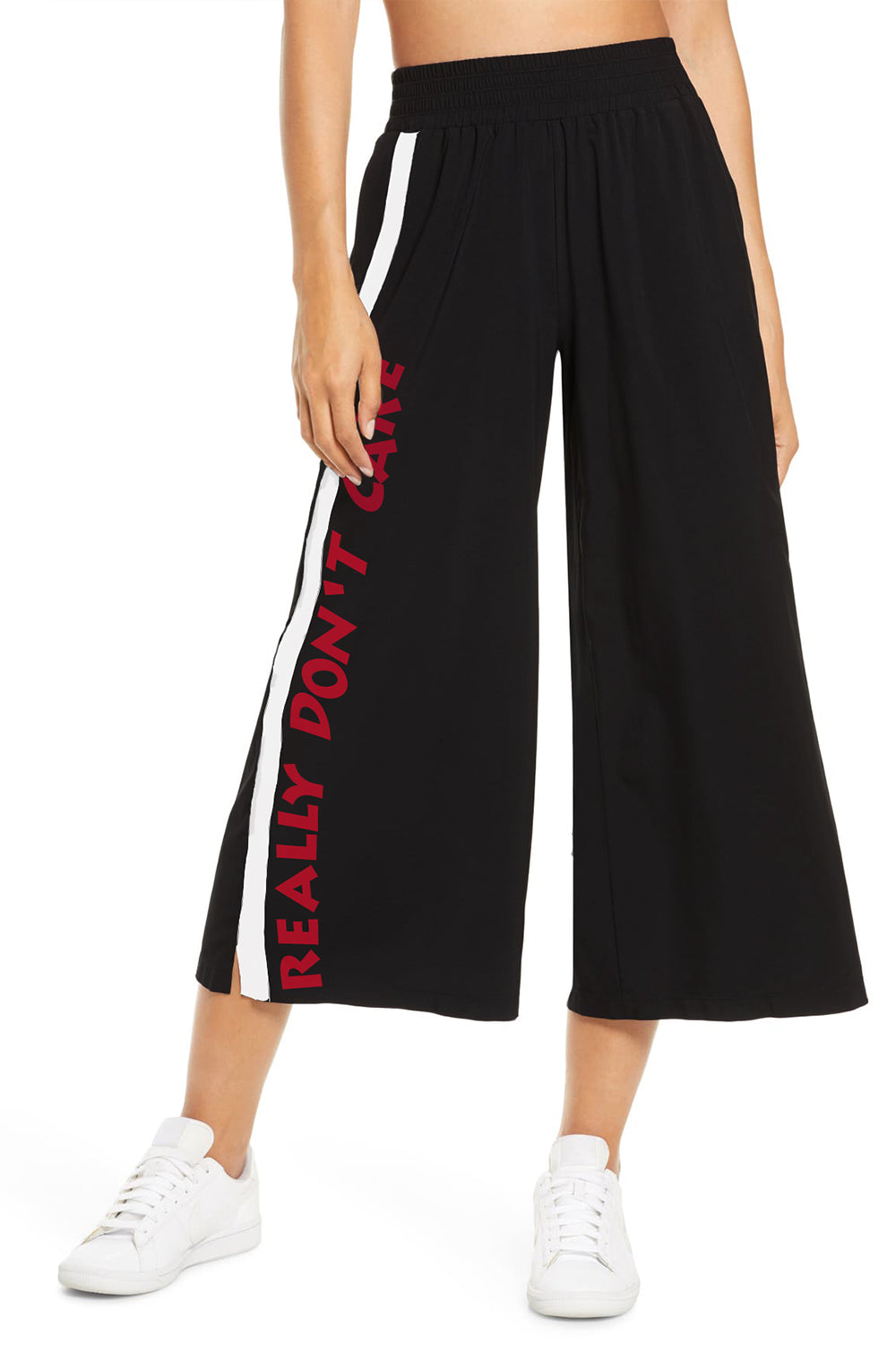 Drawstring Waist Jersey Culotte Pants – Styched Fashion