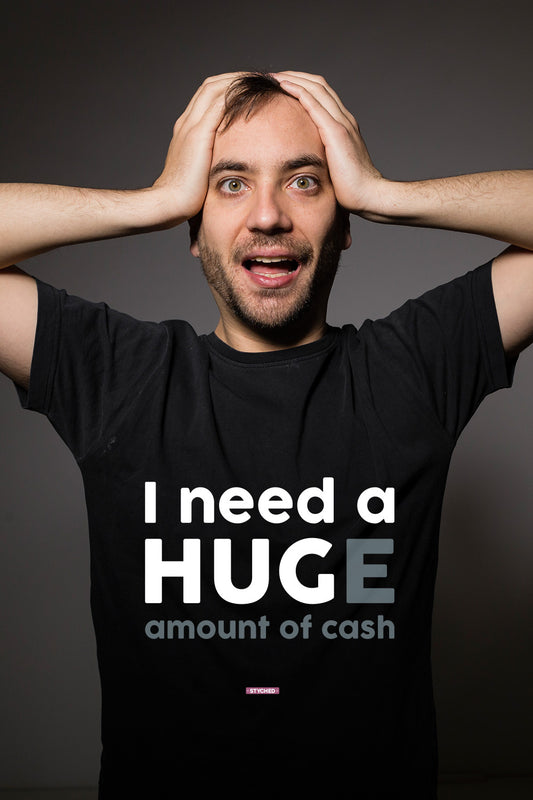 I Need a Hug - Graphic T-Shirt Black Color