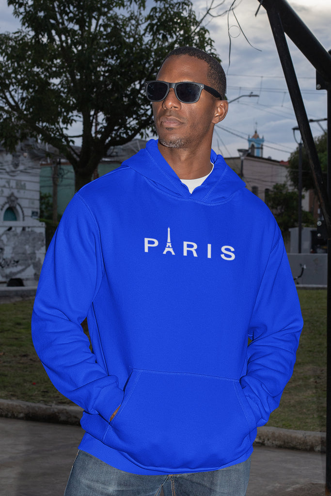 Paris Premium Non Zipper Blue Hoodie – Styched Fashion